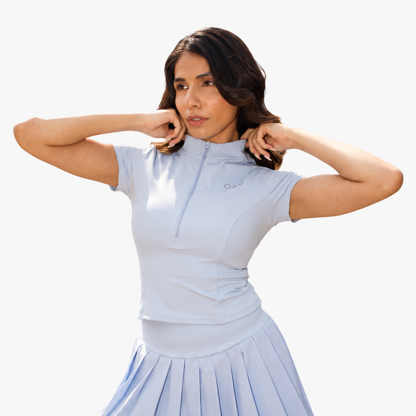 The Court Top in Sunny Blue