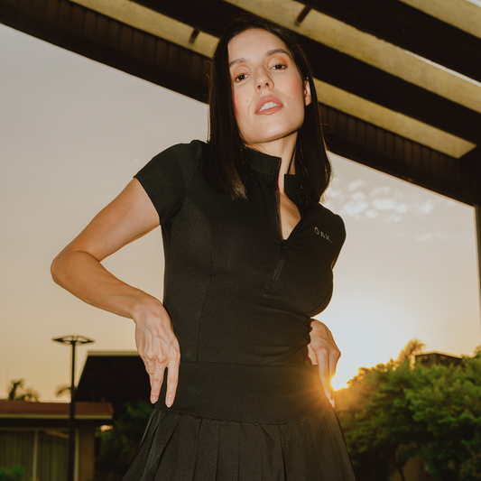 The Court Top in Black