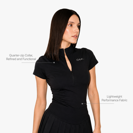 The Court Top in Black