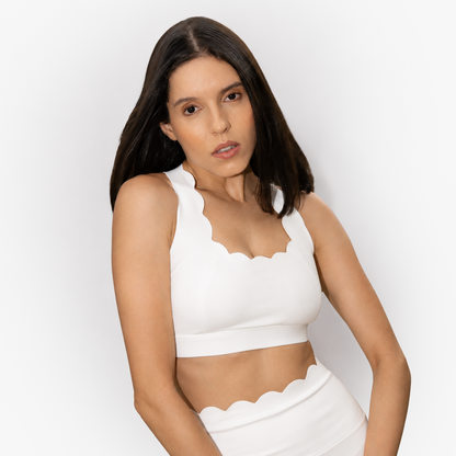 The Scallop Bra in Whispy Cloud