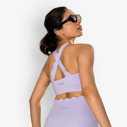 The Scallop Bra in Lilac